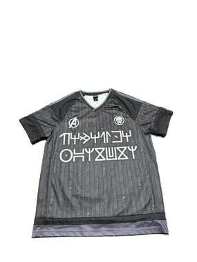 Our Universe Black Panther T'Challa 66 Men's Soccer Jersey Size M Box Lunch Ex.